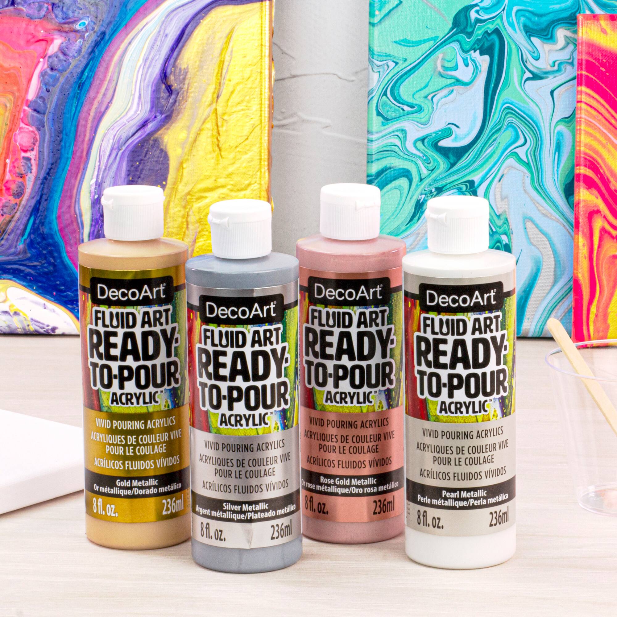 DecoArt® Fluid Art Ready-To-Pour Acrylic™ Paint